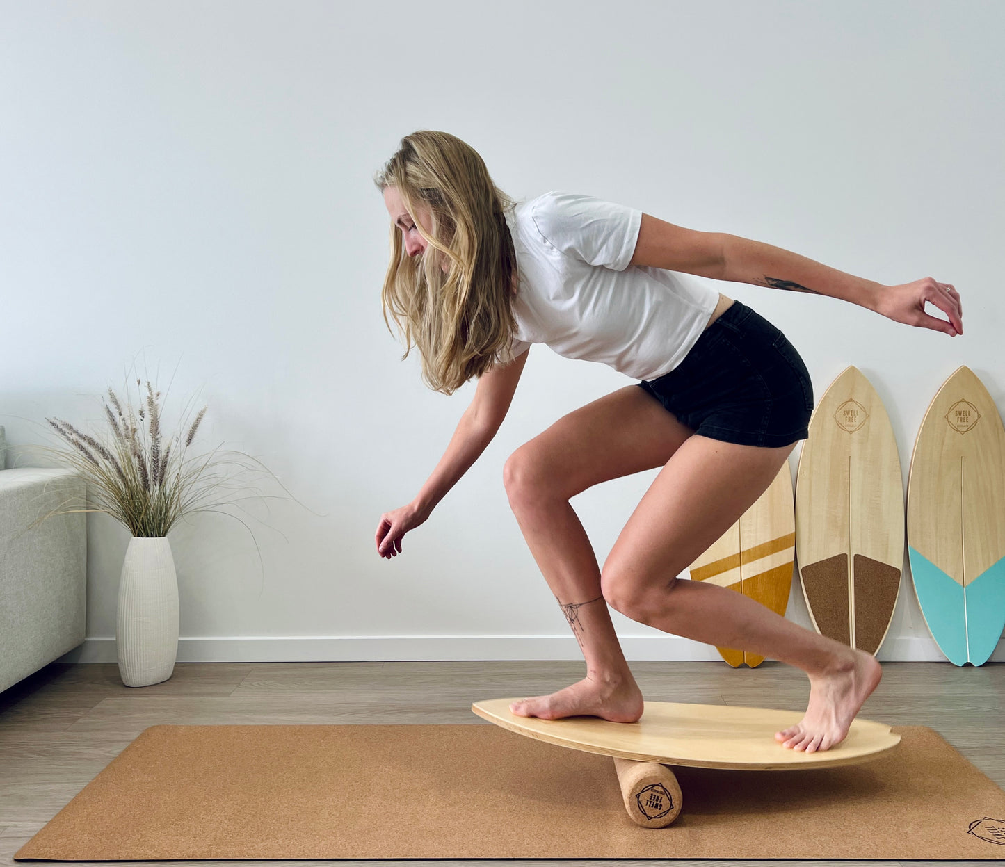 Wooden Wave Balance Board